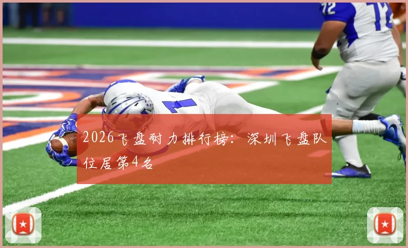 2026飞盘耐力排行榜：深圳飞盘队位居第4名